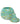 Lidded Gourd Basket - Aqua, White & Yellow