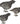 Quail, Covey, Set of 3 Haiti Metal