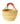 Baby Bolga Leather Handle - Assorted