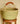 Bolga Basket 18" - Forest Green and Natural Checked